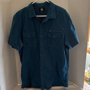 Rock & Republic Teal Button Down Shirt